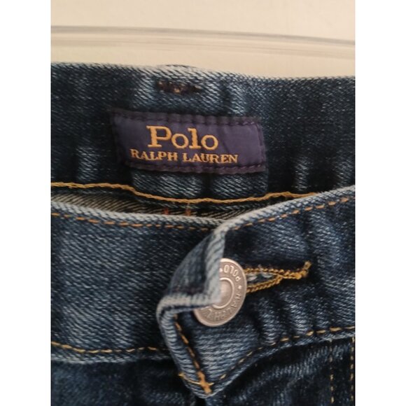 Polo Ralph Lauren Mens 34 X 32 Varick Slim Straight Blue Medium Wash Jeans - Picture 3 of 6